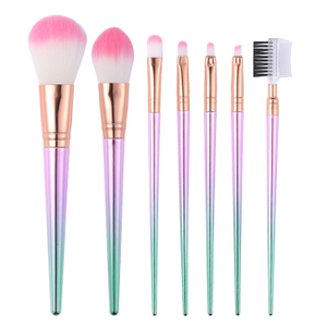 7Pcs Colorful Makeup Brushes Set